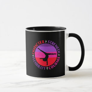 Caneca Ginástica Feminina Força de Caráter Coragem