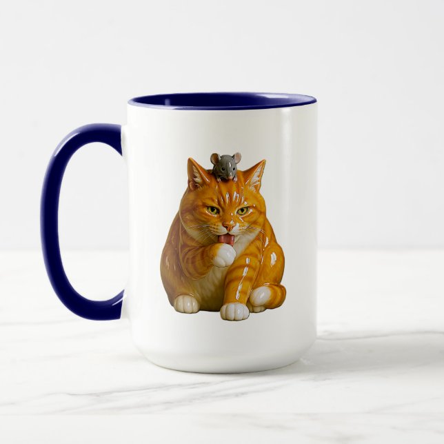 Caneca Ginger Tabby Cat (Esquerda)