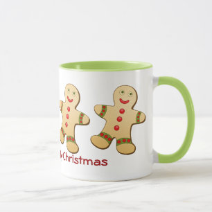 Caneca Gingerbird Men Christmas Mug