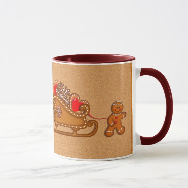 CANECA GINGERBREAD BOY & SLEIGH, DE SHARON SHARPE (Direita)