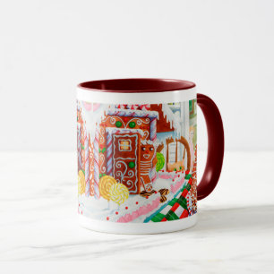 Caneca GINGERBREAD SURPRISE Maroon Combo Mug
