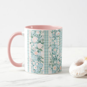 Caneca Gingham - Grande Geração de Gingham Floral Floral 