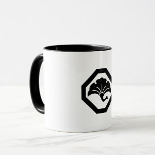 Caneca Ginkgo Crane no canto cortado
