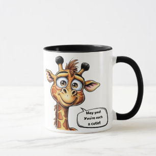 Caneca Girafa Adorável em Ação!"