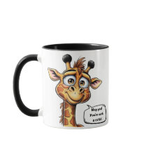 Girafa Adorável em Ação!"