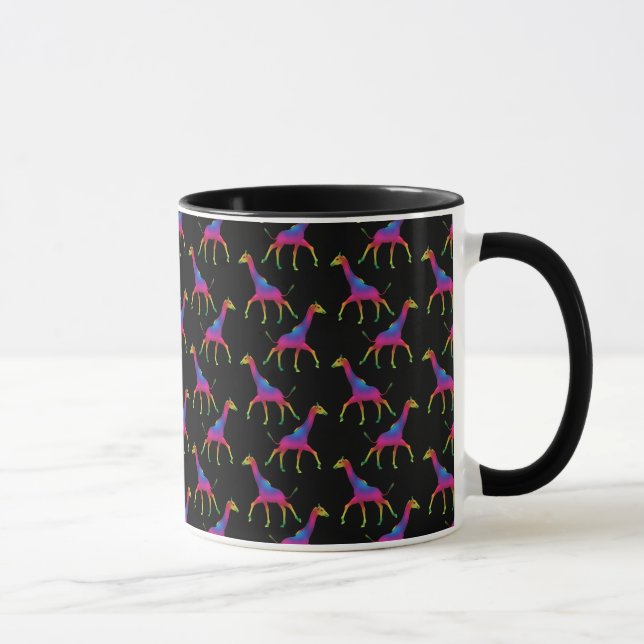 Caneca Girafa Colorida Arco-Íris (Direita)