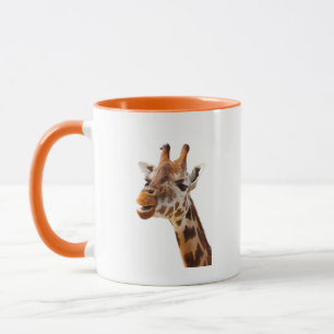 Caneca Girafa da selva de África do safari
