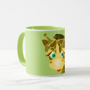 Caneca Girafa de bebê bonita