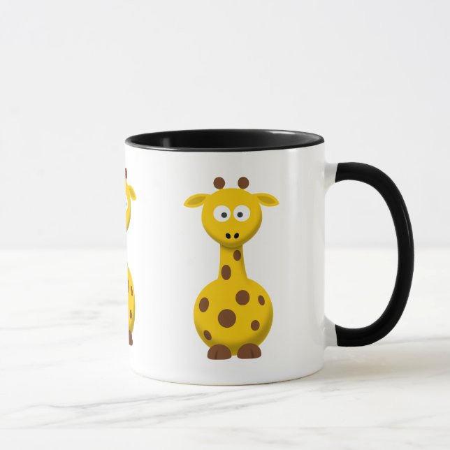 Caneca Girafa de desenho animado (Direita)