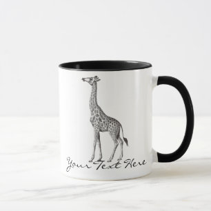 Caneca Girafa do vintage