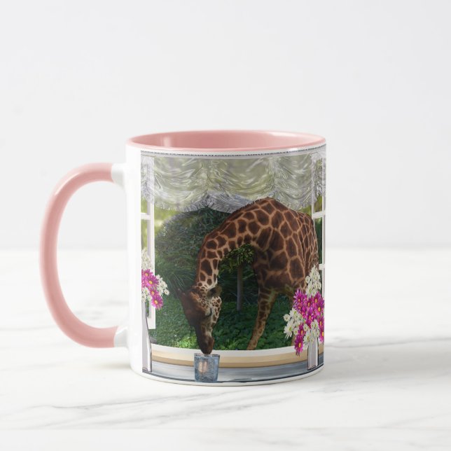Caneca Girafa Sede Na Minha Janela, (Esquerda)