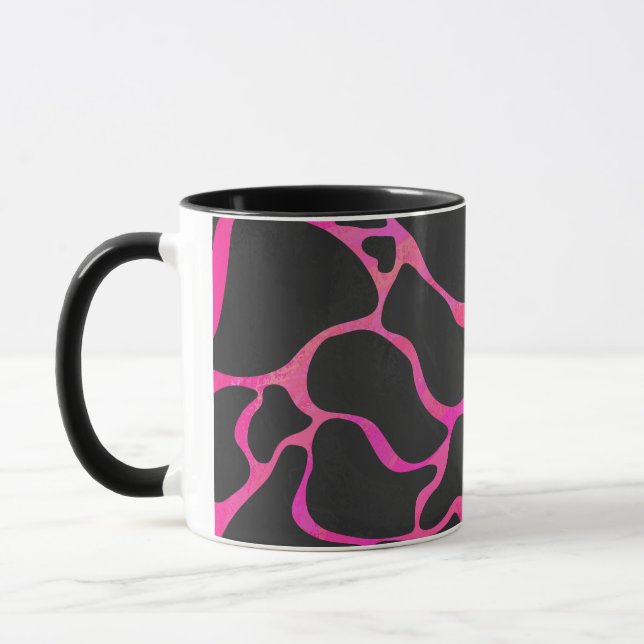 Caneca Giraffe Hot Pink e Impressão preto (Esquerda)