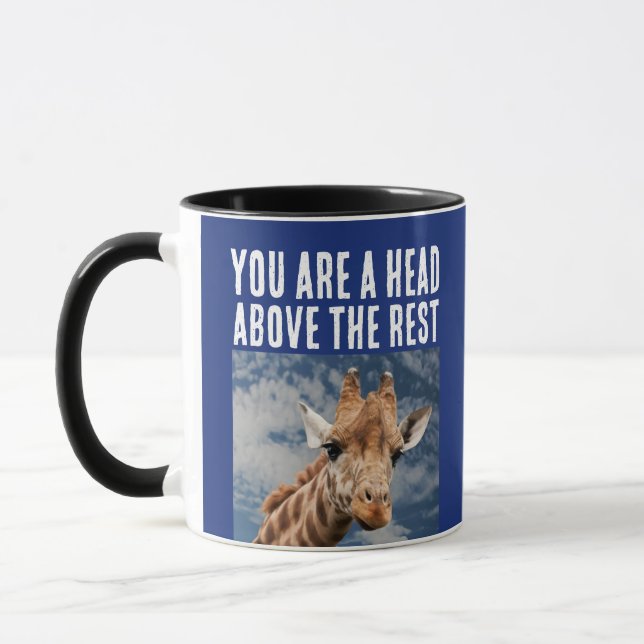 CANECA GIRAFFE PUN FUNNY CAFFEE MUG (Esquerda)