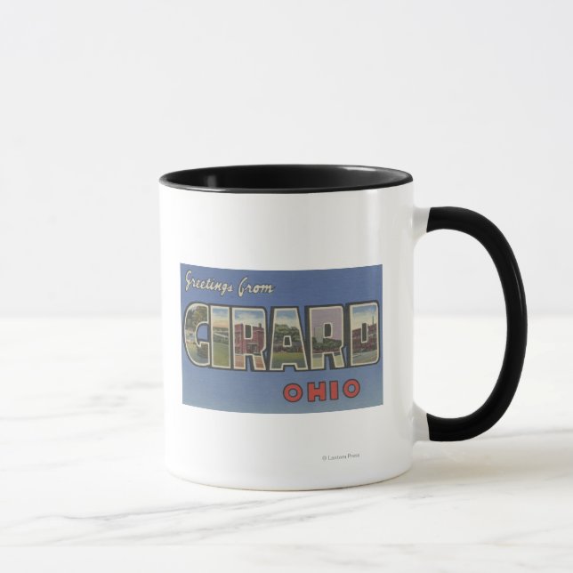 Caneca Girard, OhioLarge - Letra ScenesGirard, OH (Direita)