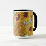 Caneca Girassóis (a azul)-Vincent van Gogh Small<br><div class="desc">"Girassóis (a azul)" - Vincent van Gogh Small Mug, uma ode cativante a uma das obras-primas mais amadas e celebradas da história da arte. Esta pequena caneca apresenta uma reprodução mesmerante do conjunto "Girassóis" de van Gogh contra um pano de fundo azul calmante, convidando-o a se dedicar à beleza vibrante...</div>