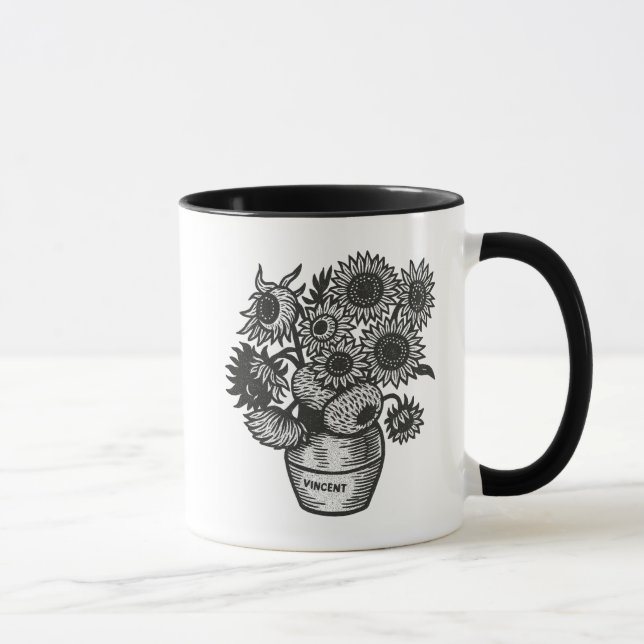 Caneca Girassóis de Van Gogh (Direita)