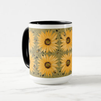 Caneca Girassóis e abelhas