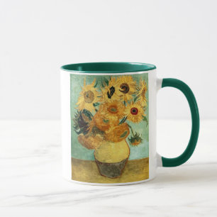 Caneca Girassóis em um vaso (F455) Van Gogh Fine Art
