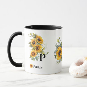 Caneca Girassóis modernos Blooms Amarelo