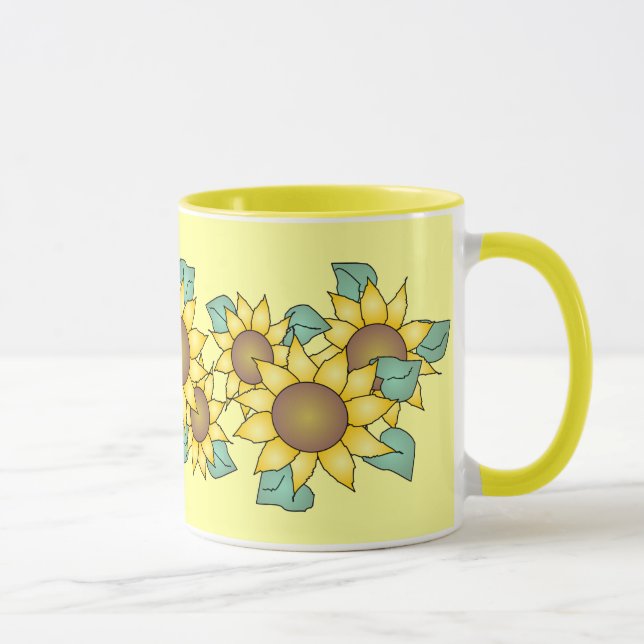 Caneca GIRASSÓIS por SHARON SHARPE (Direita)