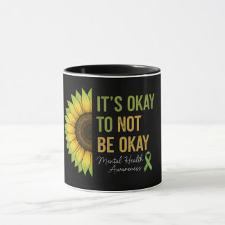 Caneca Girassol de Conscientização da Saúde Mental