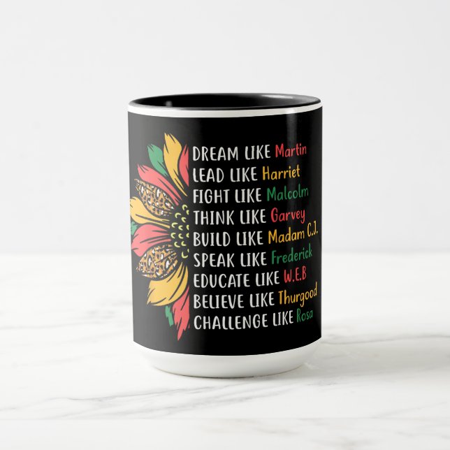 Caneca Girassol do Legado: Sonhe, Lidere, Acredite   (Centro)