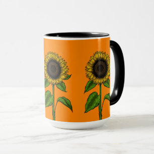 Caneca Girassol em laranja
