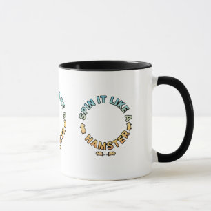 Caneca Gire Como Um Hamster Design Divertido