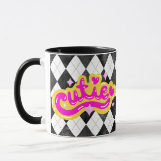 Caneca Girly Cutie Argyle Baddie Coffee Mug Cute
