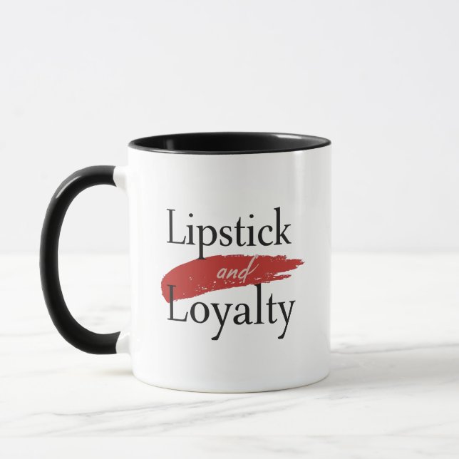 Caneca Girly Makeup Lover Loyalty Slogan (Esquerda)