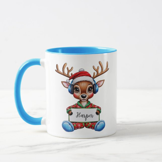 Caneca Girly Reindeer Christmas Mug (Esquerda)