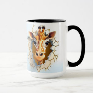 Caneca Girrafe em uma parede
