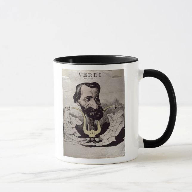 Caneca Giuseppe Verdi, caricatura, 1860's (Direita)