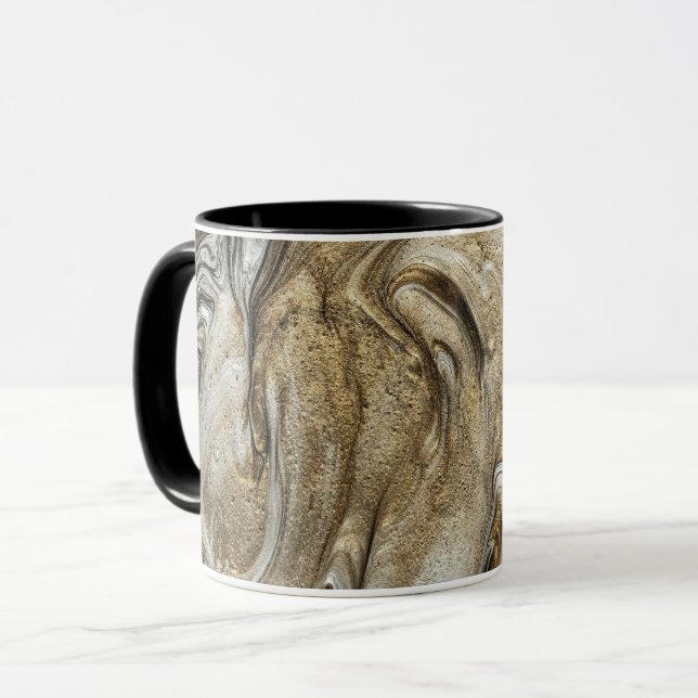 Caneca glamour 003 cores marrons líquidas (Frente Esquerda)