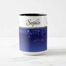 Caneca Glitter Real Azul Coloca