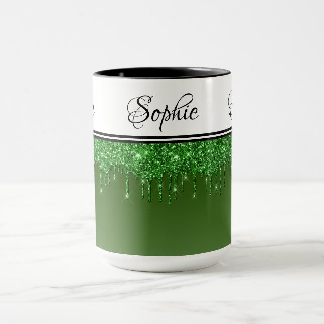 Caneca Glitter Verde Coloca (Centro)