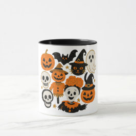 Caneca Glittery Whimsical Halloween