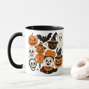 Caneca Glittery Whimsical Halloween