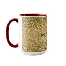 Glitzy Dourado Glam Glitter Sparkle    