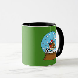 Caneca Globo de Neve com Jogador de Esparto Bonito