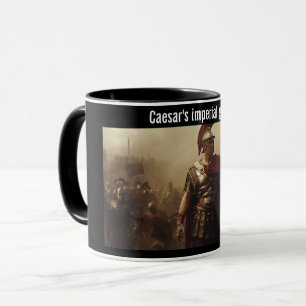 Caneca Glória imperial de César preta