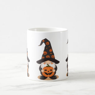 Caneca Gnome do Halloween Xícara de Café da Abób