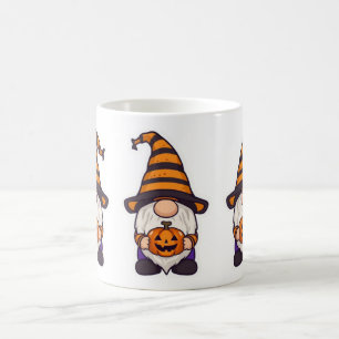 Caneca Gnome do Halloween Xícara de Café de Abób