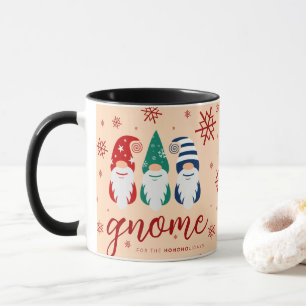 Caneca Gnomo de Natal do Holidays Snowflakes
