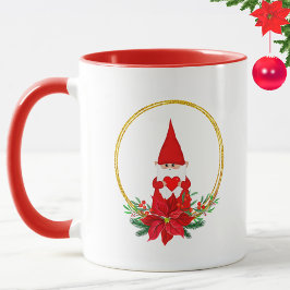 Caneca Gnomo Fofo e Coroa de Natal