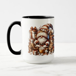 Caneca Gnomo Fofo Presentes E Uvas