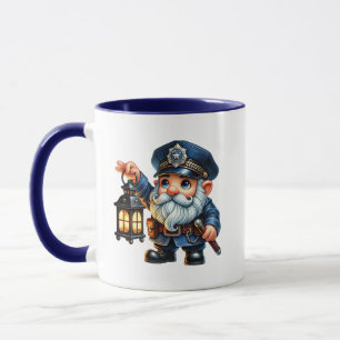 Caneca Gnomo policial legal adiciona monograma