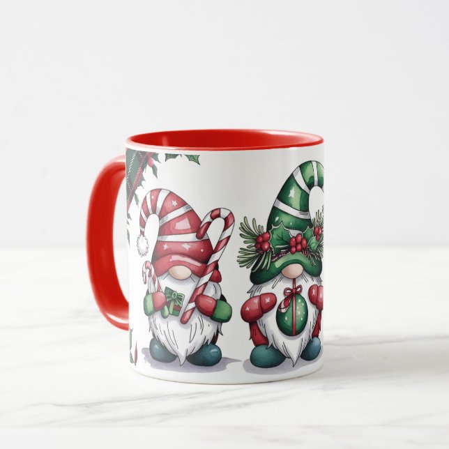 Caneca Gnomos de Natal (Frente Esquerda)