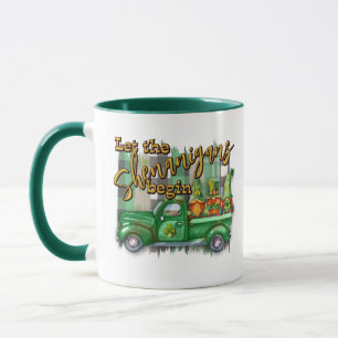 Caneca Gnomos do Dia de Patrick em Truck Shenanigans