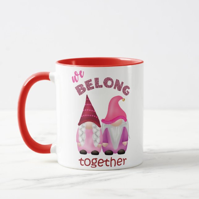 Caneca Gnomos namorados: nós pertencemos juntos (Esquerda)